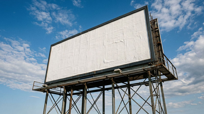 Outdoor em branco.