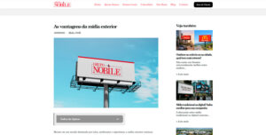 Print de post blog no site do Nobile.